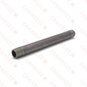 1/2” x 8” Black Pipe Nipple