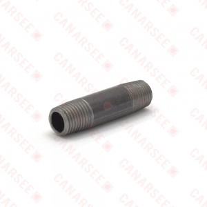Everhot BL-014X2 1/4" x 2" Close Black Pipe Nipple