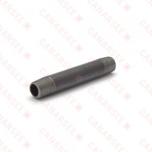 Everhot BL-014X3 1/4" x 3" Close Black Pipe Nipple