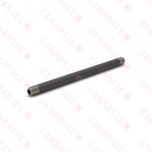 Everhot BL-018X6 1/8" x 6" Close Black Pipe Nipple