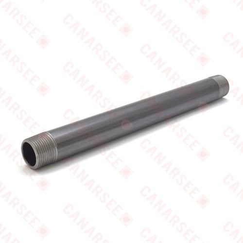 Everhot BL-034X10 3/4" x 10" Black Pipe Nipple