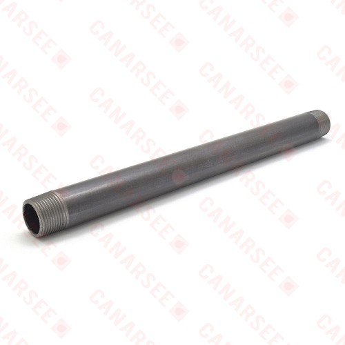 3/4" x 12" Black Pipe Nipple
