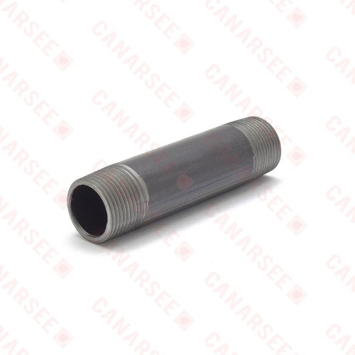 Everhot BL-034X4 3/4" x 4" Black Pipe Nipple