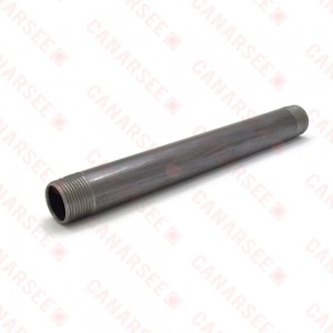 1” x 10” Black Pipe Nipple