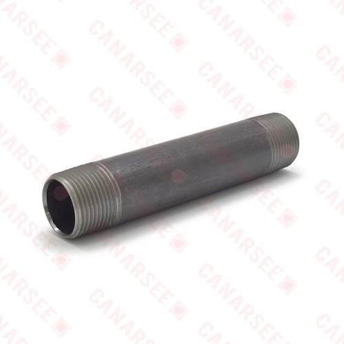 1” x 6” Black Pipe Nipple 