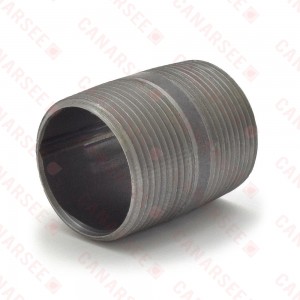 Everhot BL-114X2 1-1/4" x 2" Black Pipe Nipple