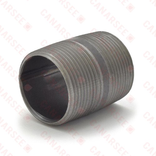 Everhot BL-114X2 1-1/4" x 2" Black Pipe Nipple