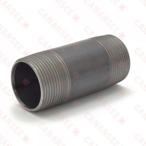 1-1/4” x 3-1/2” Black Pipe Nipple