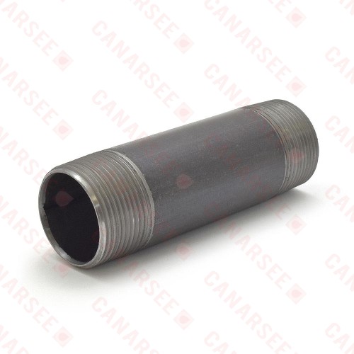 1-1/4” x 5” Black Pipe Nipple
