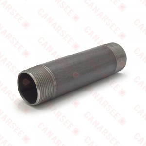 1-1/4” x 6” Black Pipe Nipple