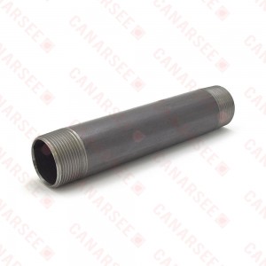 1-1/4” x 8” Black Pipe Nipple