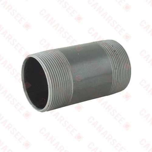 2" x 4" Black Pipe Nipple