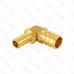 1/2” x 3/8” PEX Brass Reducing Elbow