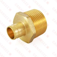 3/4” PEX x 1” Male Threaded Adapter 