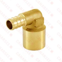 1/2” PEX x 3/4” Copper Pipe Elbow