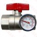 4 Branch Stainless Steel PEX Heating Manifold w/ 1/2” PEX adapters