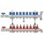 9 Branch Stainless Steel PEX Heating Manifold w/1/2” PEX adapters 9 Branch Stainless Steel PEX Heating Manifold w/1/2” PEX adapters