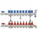 9 Branch Stainless Steel PEX Heating Manifold w/1/2” PEX adapters 9 Branch Stainless Steel PEX Heating Manifold w/1/2” PEX adapters