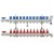 Rifeng BSM012 12 Port Brass PEX Heating Manifold w/ 1/2" PEX adapters
