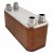 Everhot BT4x12-40 4-1/4" x 12" Brazed Plate Heat Exchanger, 40-Plate, 1"