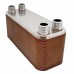 Everhot BT4x12-40 4-1/4" x 12" Brazed Plate Heat Exchanger, 40-Plate, 1"