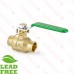 1/2” Sweat (Solder) Brass Ball Valve, Full Port (Lead-Free)