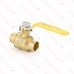1/2” Sweat (Solder) Brass Ball Valve, Full Port