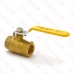 3/4” FIP x FIP Threaded Brass Ball Valve w/ Waste, Full Port