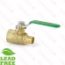 3/4” PEX x NPT Threaded Brass Ball Valve, Full Port (Lead-Free)