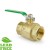 1-1/2” FIP x FIP Threaded Brass Ball Valve, Full Port (Lead-Free)