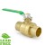 1-1/4” Sweat (Solder) Brass Ball Valve, Full Port (Lead-Free)