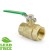 1-1/4” FIP x FIP Threaded Brass Ball Valve, Full Port (Lead-Free)