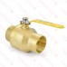 2” Sweat (Solder) Brass Ball Valve, Full Port
