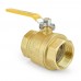 2” FIP x FIP Threaded Brass Ball Valve, Full Port
