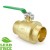 3” Sweat (Solder) Brass Ball Valve, Full Port (Lead-Free)