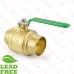 3” Sweat (Solder) Brass Ball Valve, Full Port (Lead-Free)
