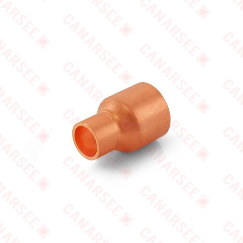 1/2" x 1/4" Reducing Copper Coupling