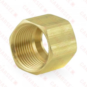 1/2" OD Compression Brass Nut