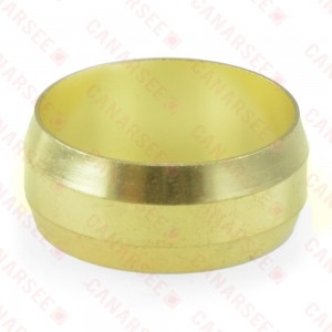 7/8" OD Brass Compression Sleeve, Lead-Free
