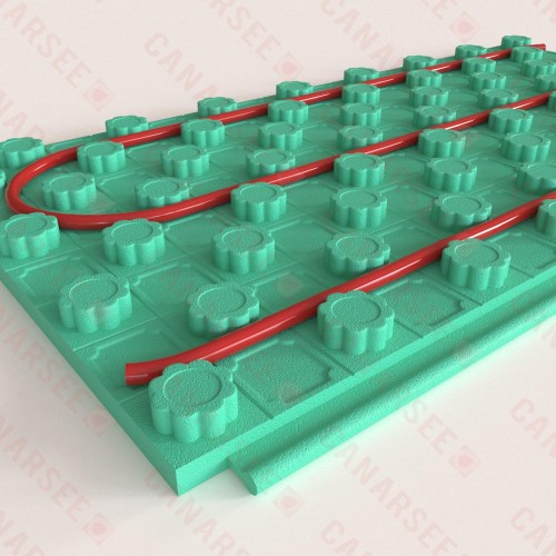 96 sqft (2ft x 4ft, 12 panels) Crete-Heat 1" Foam Board Insulation for 3/8", 1/2" & 5/8" PEX, R-6