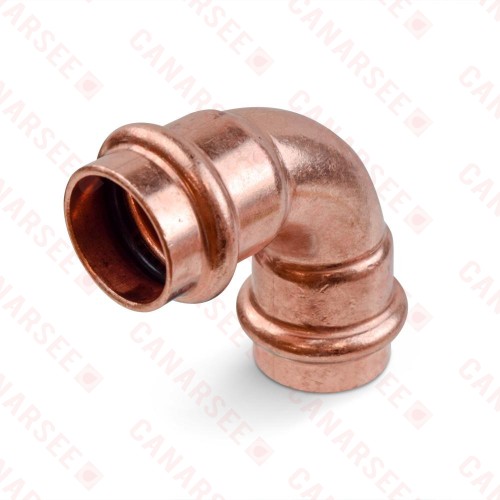 3/4" Press Copper 90° Elbow, Imported