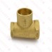 Matco Norca CRTF040304LF 3/4" FPT x 1/2" FPT x 3/4" C Cast Brass Adapter Tee, Lead Free
