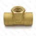 Matco Norca CRTF0504LF 1" C x 1" C x 3/4" Female Thread Cast Brass Adapter Tee, Lead Free