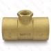 Matco Norca CRTF0703LF 1-1/2" C x 1-1/2" C x 1/2" Female Thread Cast Brass Adapter Tee, Lead Free