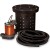 Crawl Space Sump Pump Kit w/ 16.5” x 15” Basin, 1/2HP Sump Pump w/ 10' cord, 24' Drain Hose & Check Valve, 1/2HP, 115V
