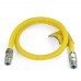 1/2 ID (5/8" OD) ProCoat Coated Stainless Steel Gas Connector w/ 3/4" MIP Fittings (48" Length)"