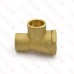 Matco Norca CTF03T03LF 1/2" C x 1/2" Female Thread x 1/2" C Cast Brass Adapter Tee, Lead Free