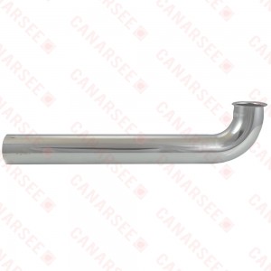 1-1/2" x 12", 17GA, Direct Connect (Quick Hook Up) Waste Bend, Chrome Plated Brass