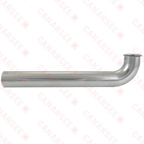 1-1/2" x 12", 17GA, Direct Connect (Quick Hook Up) Waste Bend, Chrome Plated Brass 1-1/2" x 12", 17GA, Direct Connect (Quick Hook Up) Waste Bend, Chrome Plated Brass