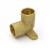 1/2” Sweat Cast Brass Drop Ear Elbow, Lead-Free